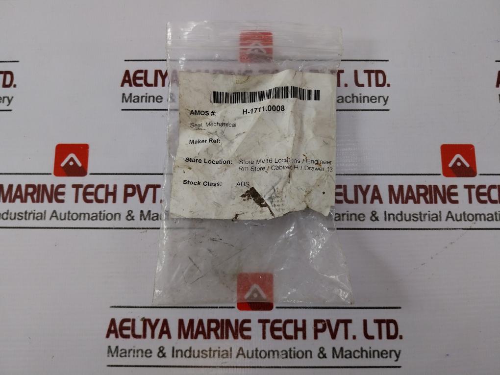 S205 Mechanical Seal for W.O. Dosing Pump & Incinerator