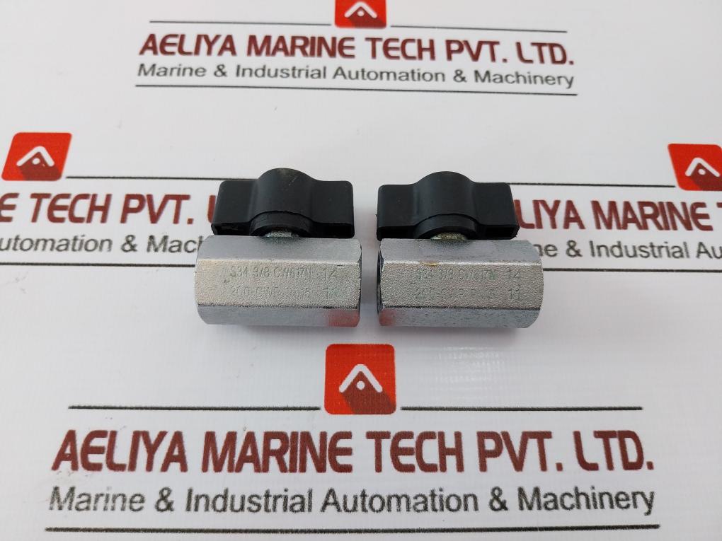S34 3/8 Cw617N 200-cwp Pn15 Flow Valve Used