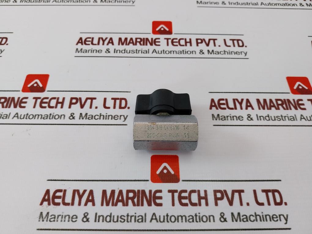S34 3/8 Cw617N 200-cwp Pn15 Flow Valve Used