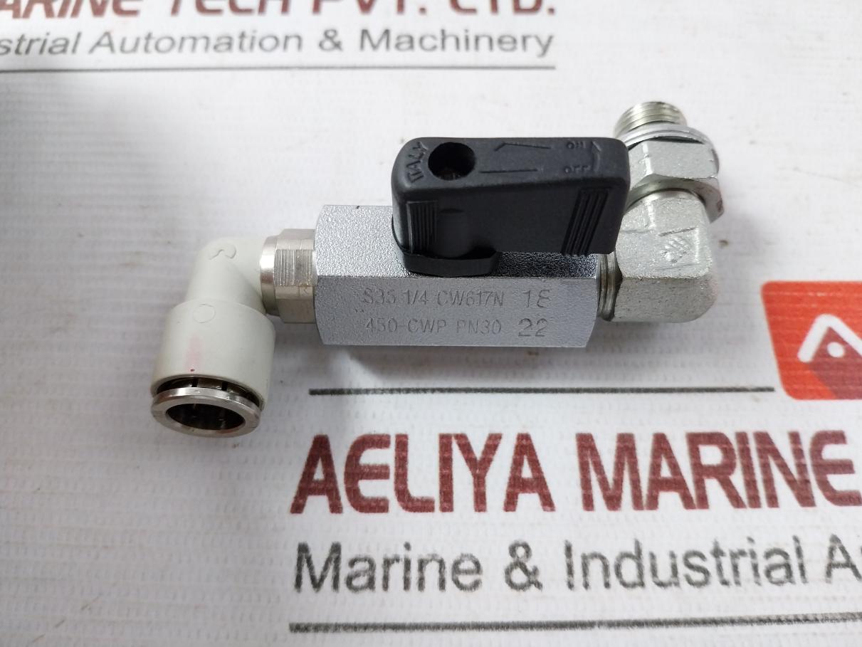 S35 1/4 Cw617N Ball Valve 450-cwp Pn30