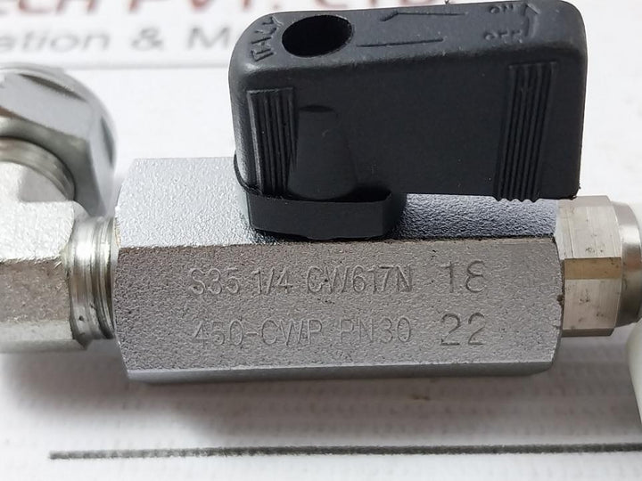 S35 1/4 Cw617N Ball Valve 450-cwp Pn30 22