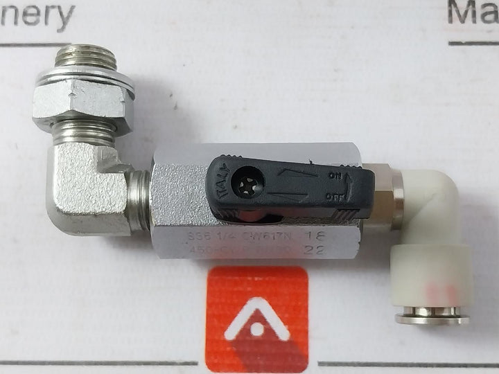 S35 1/4 Cw617N Ball Valve 450-cwp Pn30 22