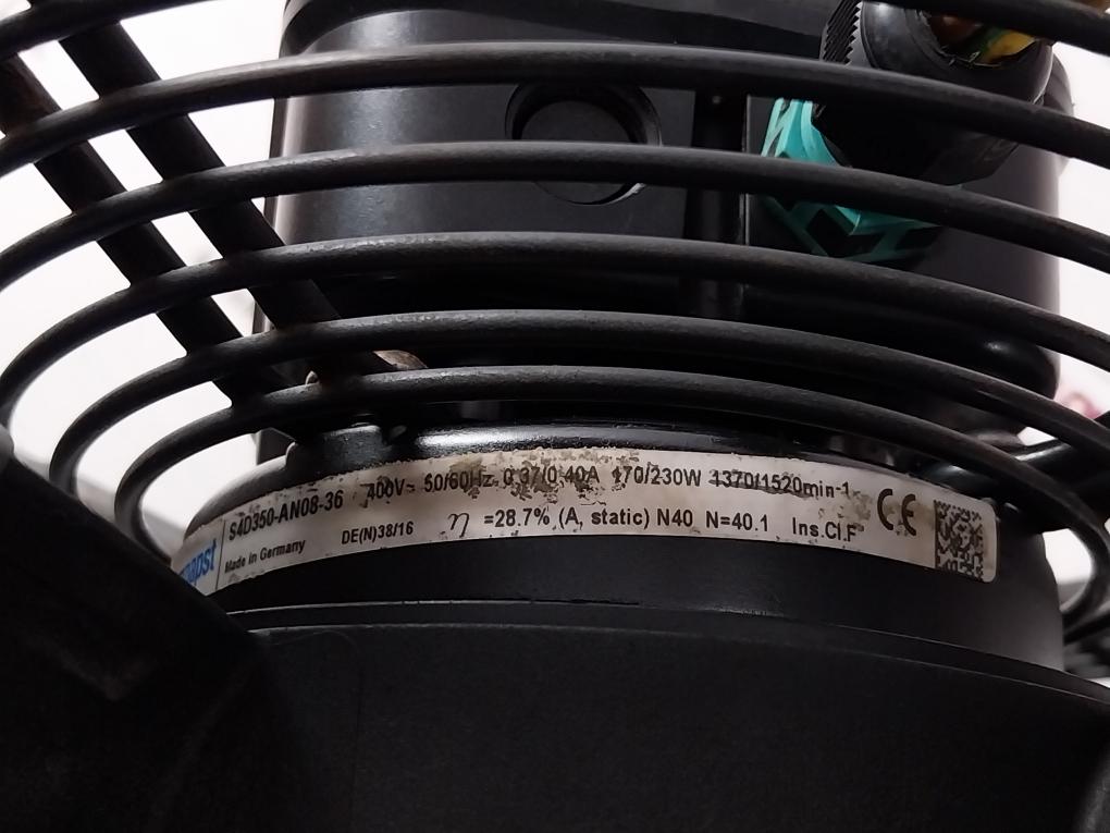 S4D350-an08-36 Ac Axial Fan 400V 50/60Hz 0.37A / 0.40A