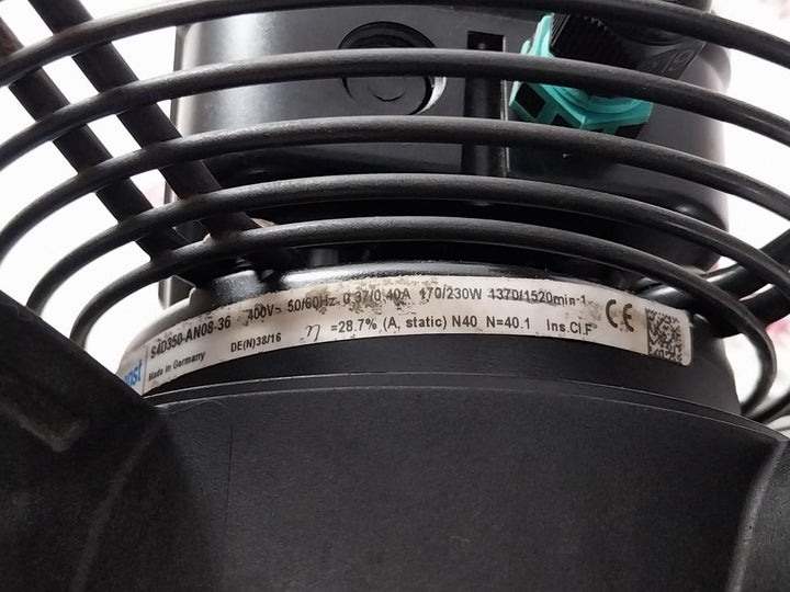 S4D350-an08-36 Ac Axial Fan 400V 50/60Hz 0.37A / 0.40A