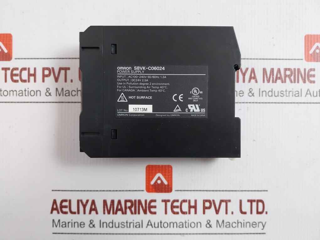 S8Vk-c06024 Switching Power Supply Omron Input-ac100-240V, 50/60Hz
