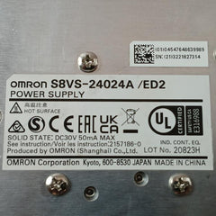 S8Vs-24024A/Ed2 Power Supply Omron Out-dc24V 10A