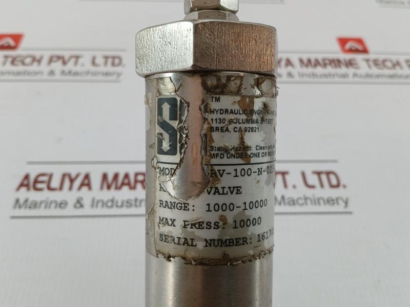 S C Hydraulic Direct Acting Relief Valve 1000-10000 Drv-100-n-025