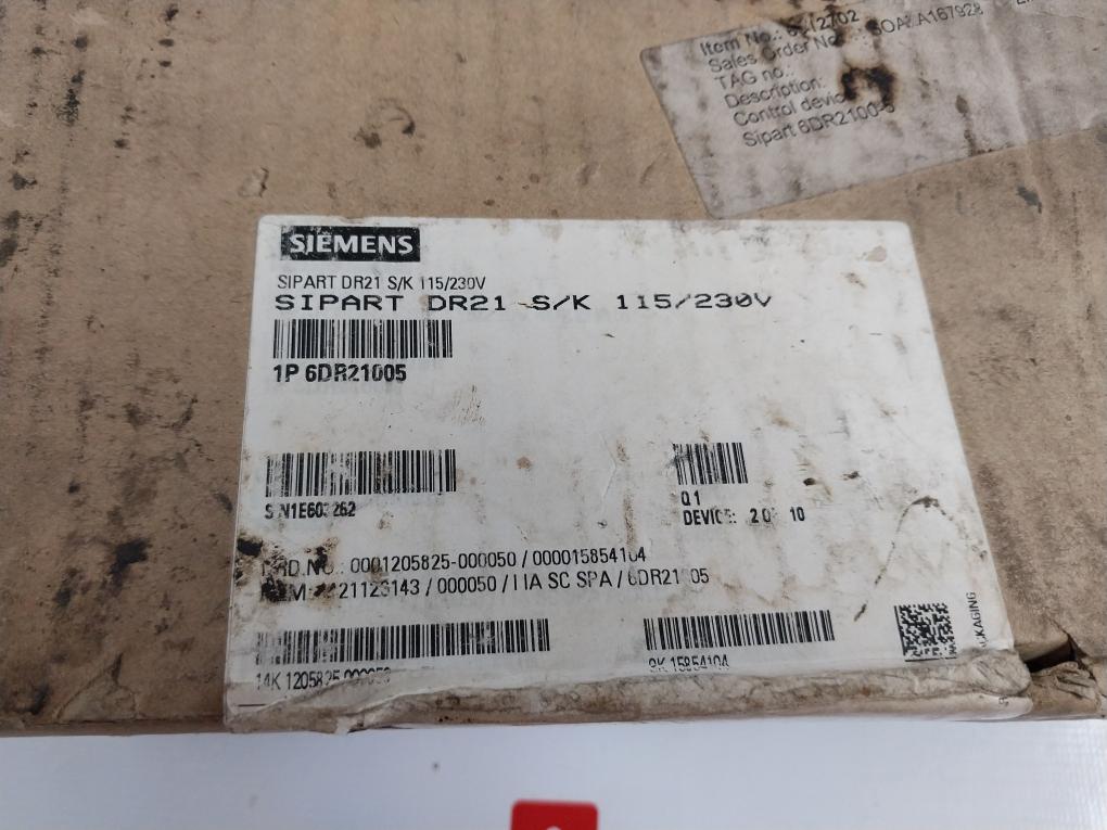 Siemens 1P 6Dr21005 Control Device 230V