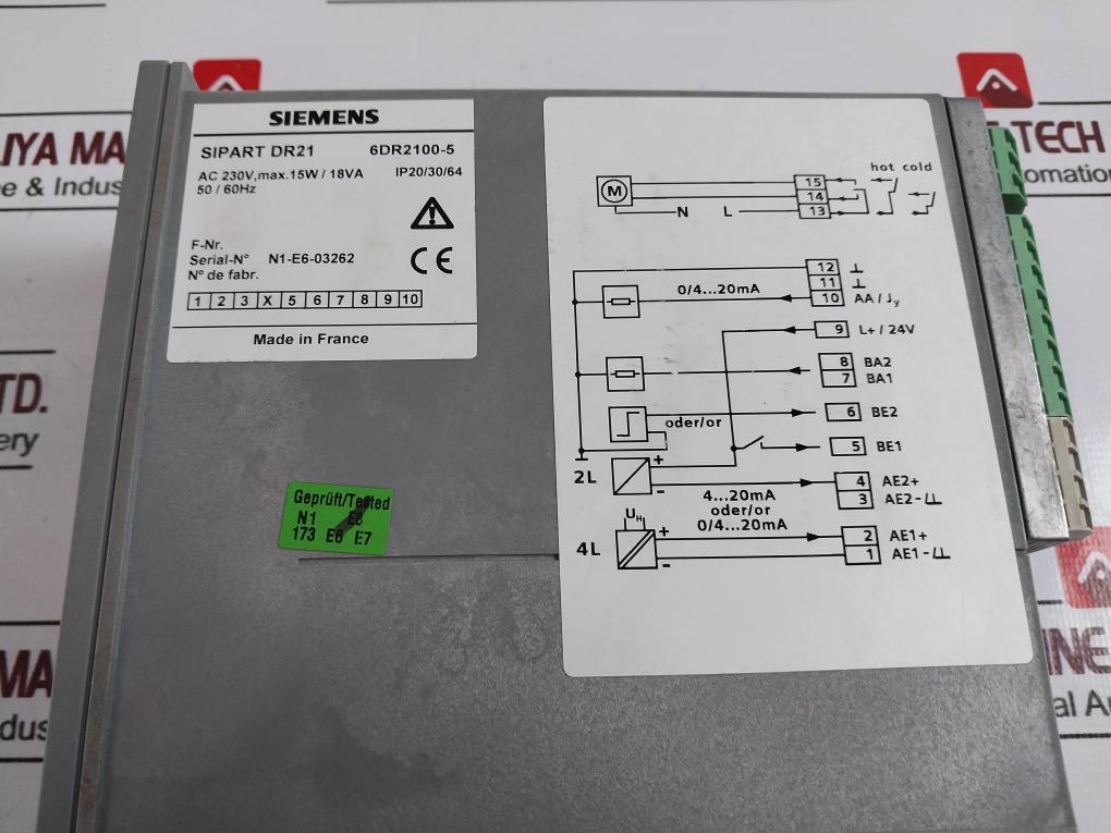 Siemens 1P 6Dr21005 Control Device 230V