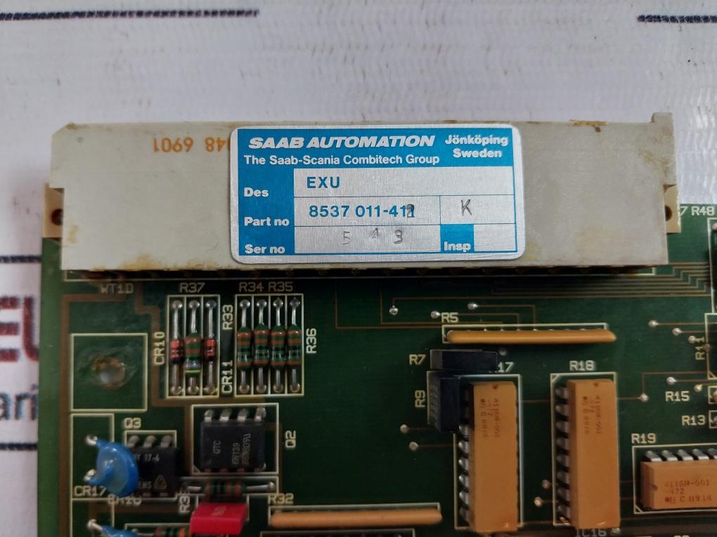 Saab 1891 705 Printed Circuit Board 8537 011-411