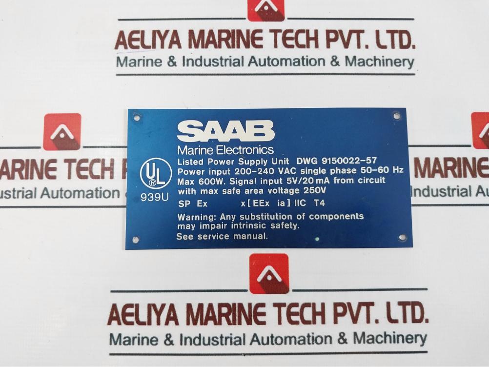 Saab 9150022-021 Transformer 250V 50/60Hz