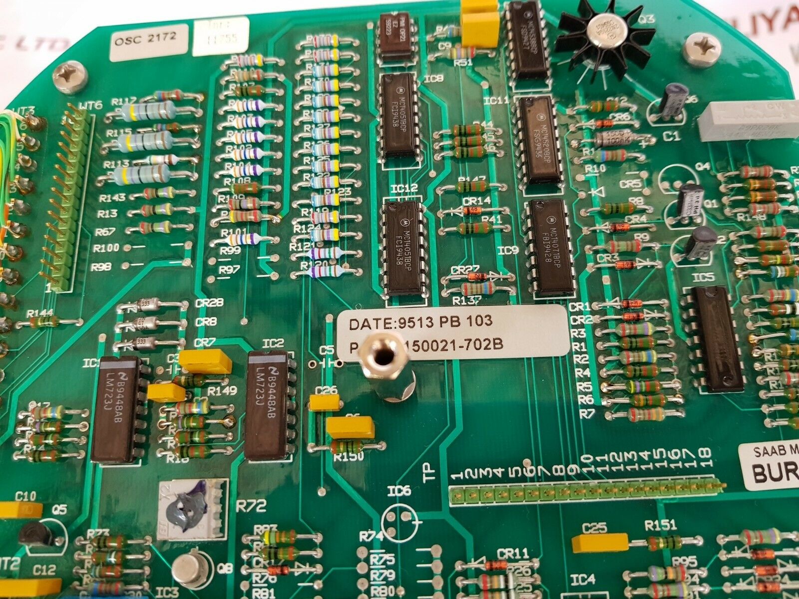 Saab Electronics Pb103 9150020-553 Tankradar 150021-702B