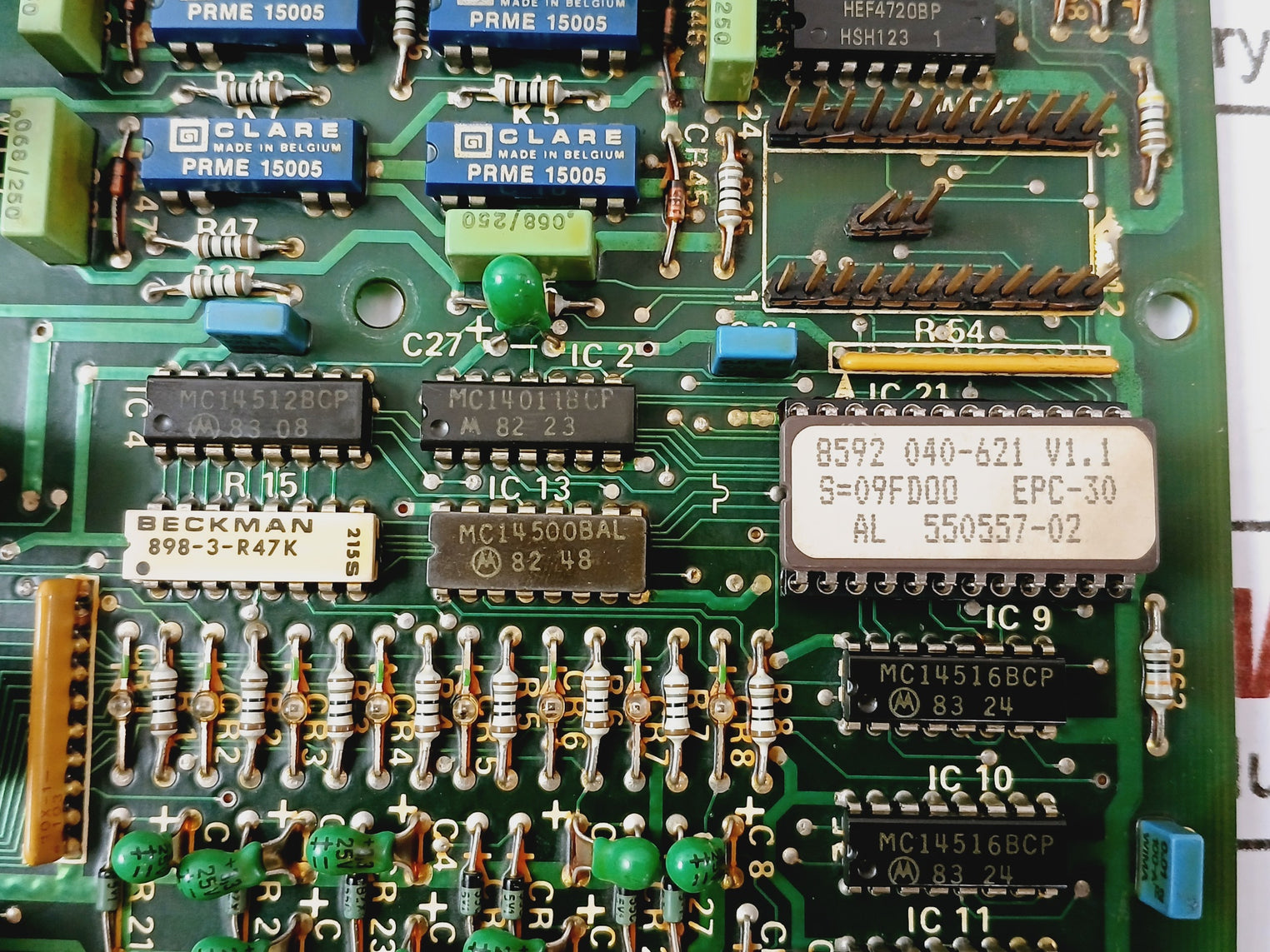 Saab Kk8592 040-11-2 F Purifier Card Alfa-laval V1.1 550557-80 8592 040-621