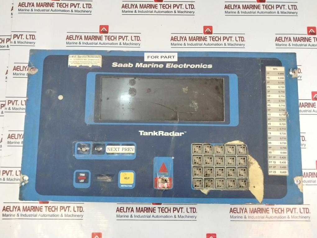 Saab Marine 9150039-661D Display Panel Unit 9150023-172K