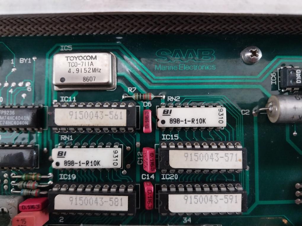 Saab Marine 9150039-661D Display Panel Unit 9150023-172K