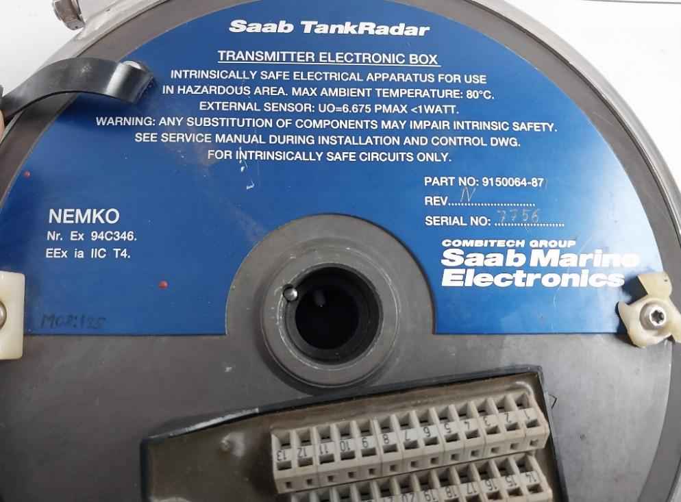 Saab Marine Electronics 9150064-871 Transmitter Electronic Box Rev N