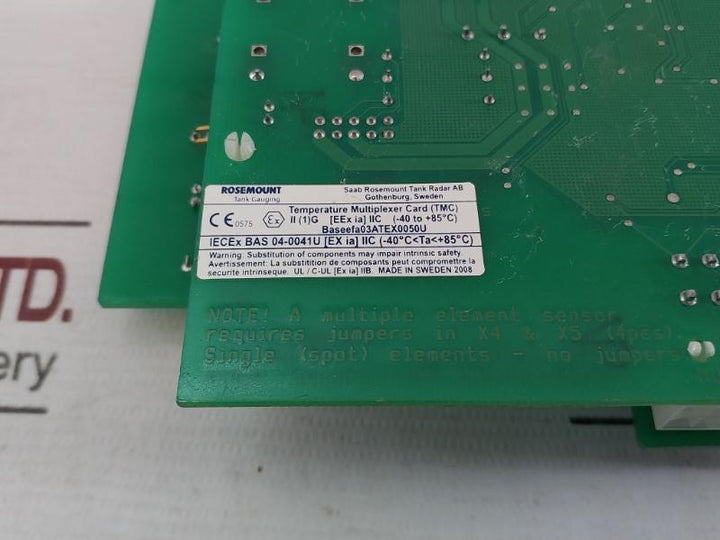 Saab Marine Pwb 9150072-007 B Transmitter Interface Card 9150072551F31398