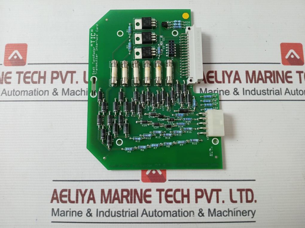 Saab Marine Pwb 9150072-007 Transmitter Interface Card Pcb