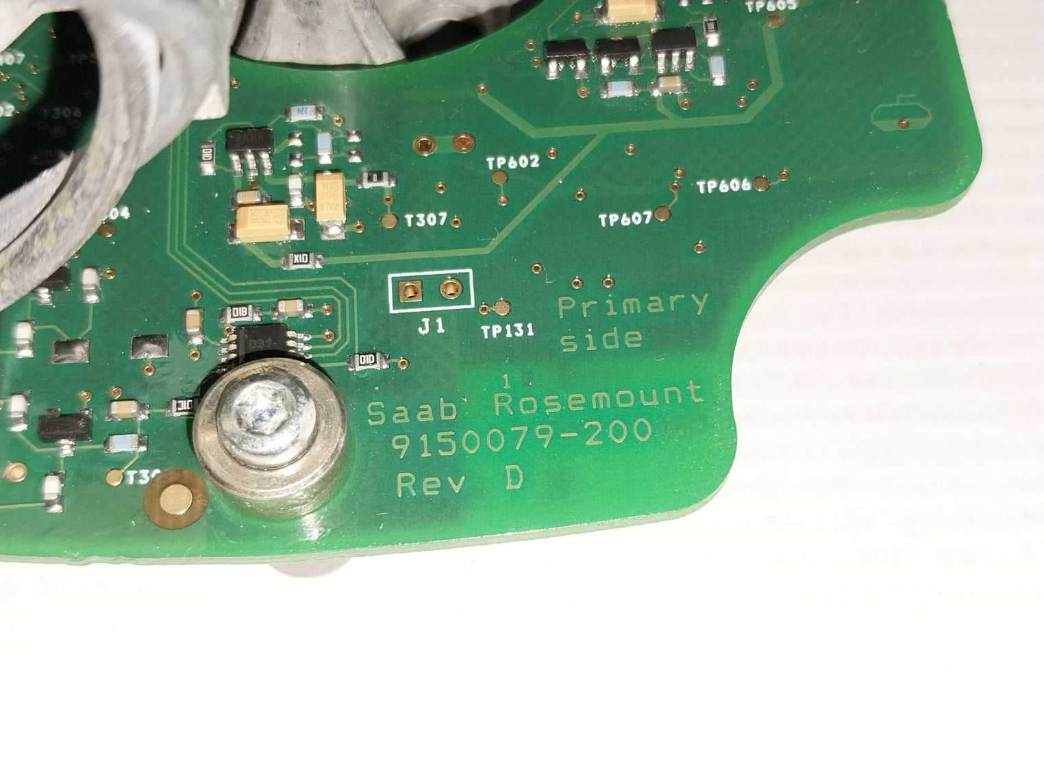 Saab Rosemount 05400-0670-0001 Transmitter Terminal Block 9150079-200 Rev: D