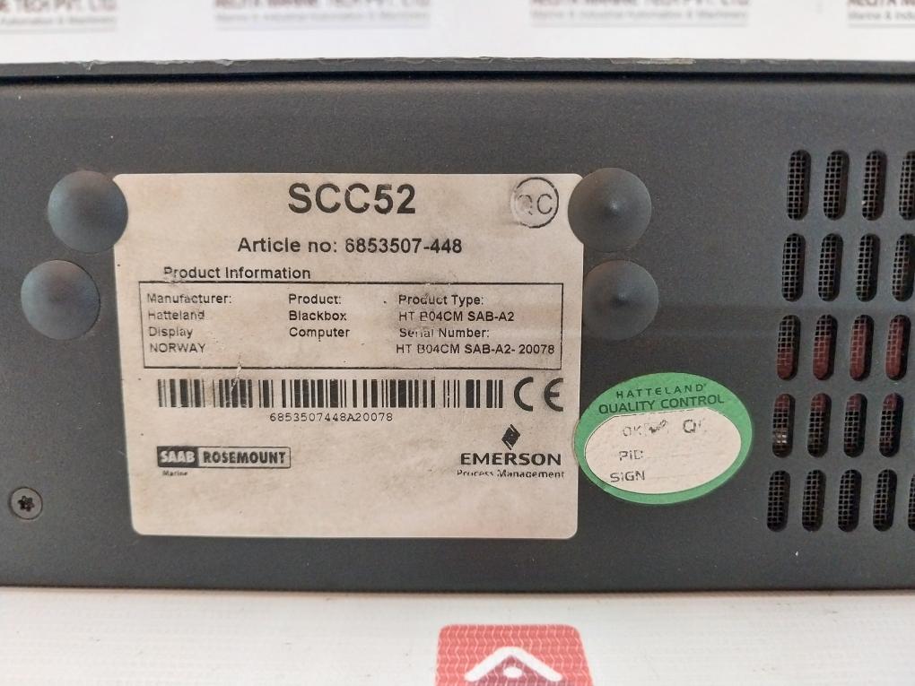 Saab Rosemount Scc52 Tank Radar Blackbox Computer 24V/100W