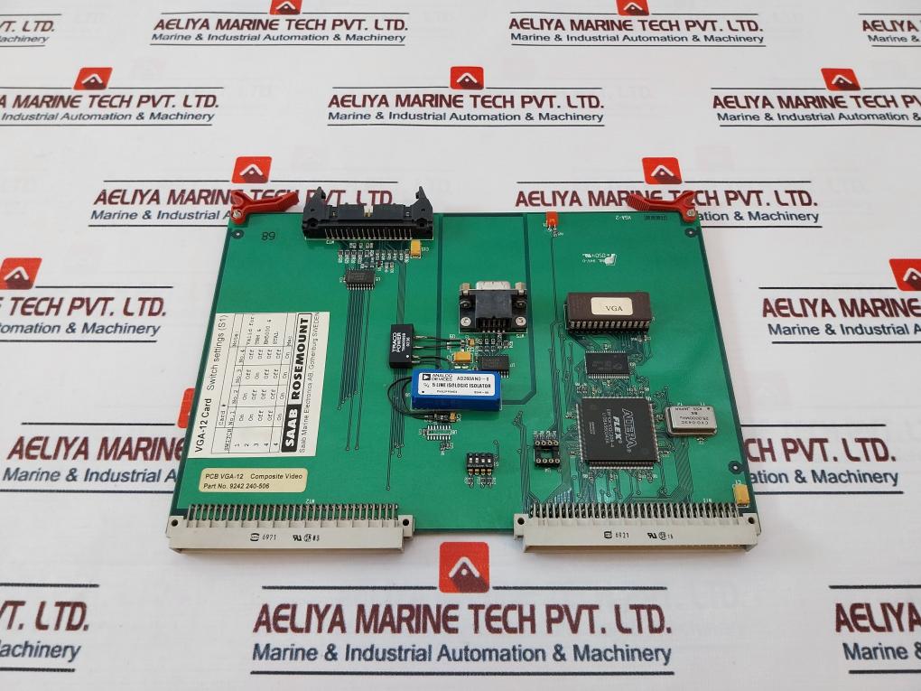 Saab Rosemount Vga-12 Printed Circuit Board 9242 240-506