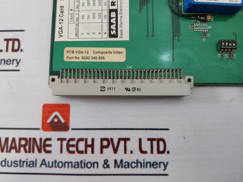 Saab Rosemount Vga-12 Printed Circuit Board 9242 240-506