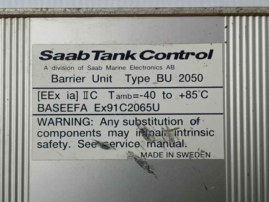 Saab Tank Control Bu 2050 Barrier Unit 9150056-701 D Ex91C2065U
