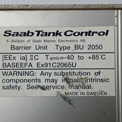 Saab Tank Control Bu 2050 Barrier Unit 9150056-701 D Ex91C2065U