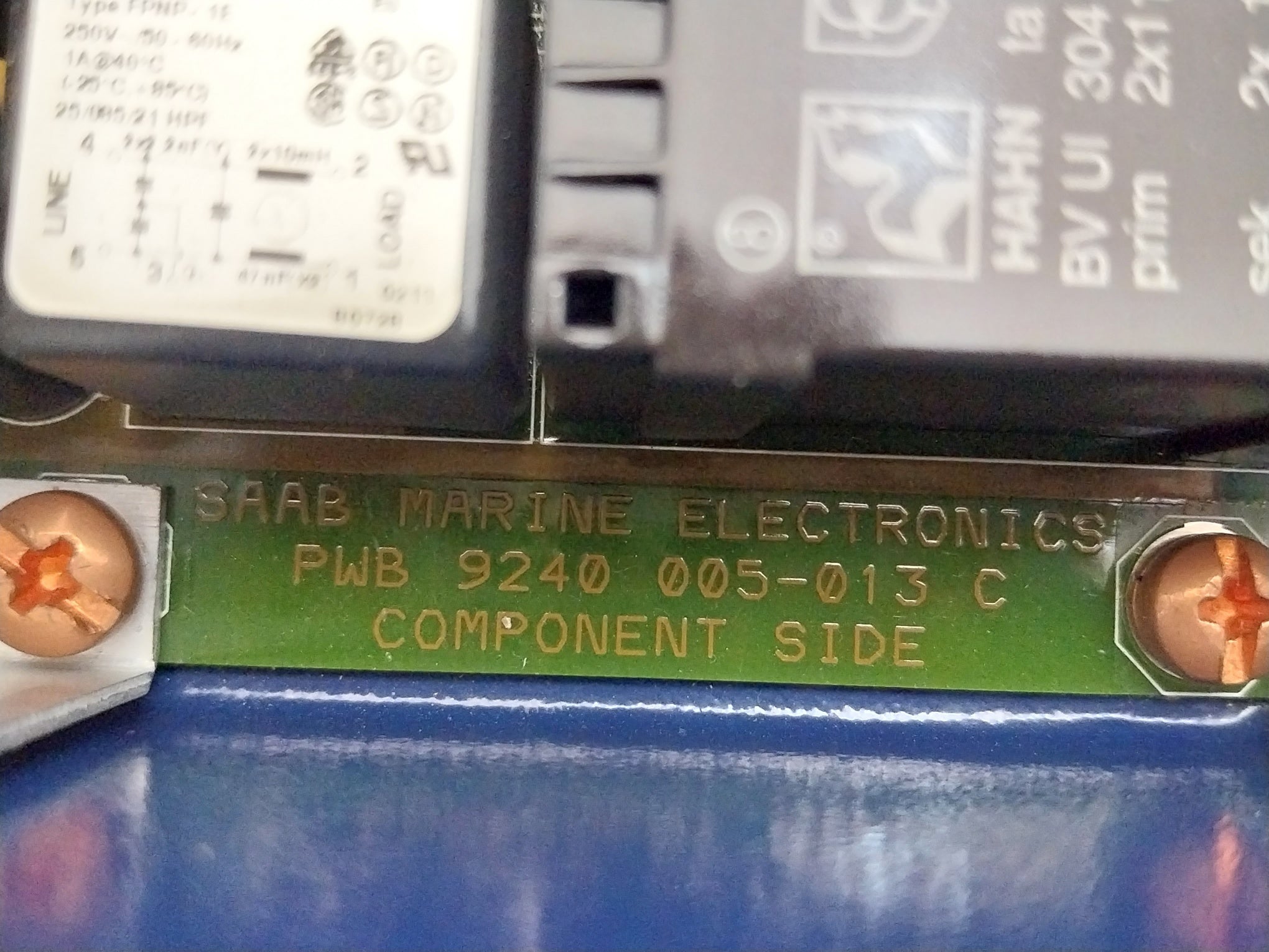 Saab Tankradar 9240 005-801 Input/Output Box 115-230Vac