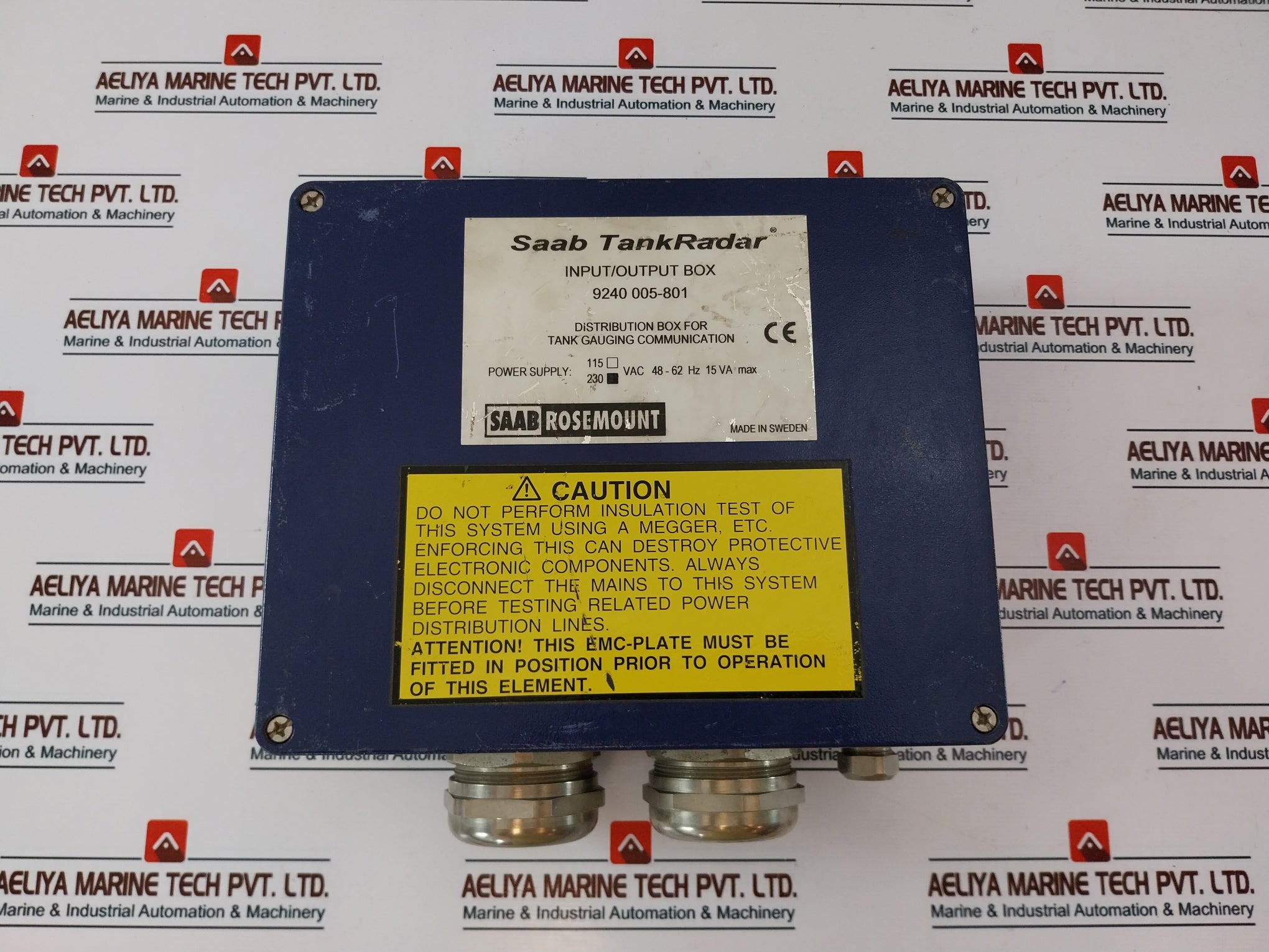 Saab Tankradar 9240 005-801 Input/Output Box 115-230Vac