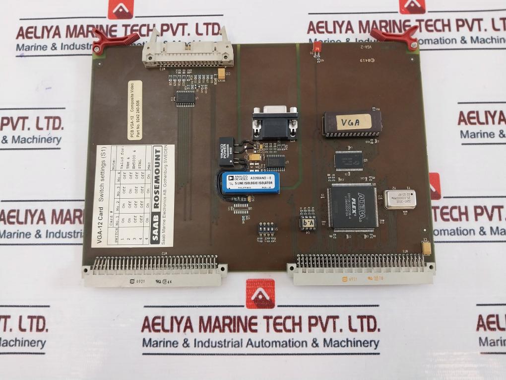 Saab Vga-12 Card Circuit Board 9242 240-506