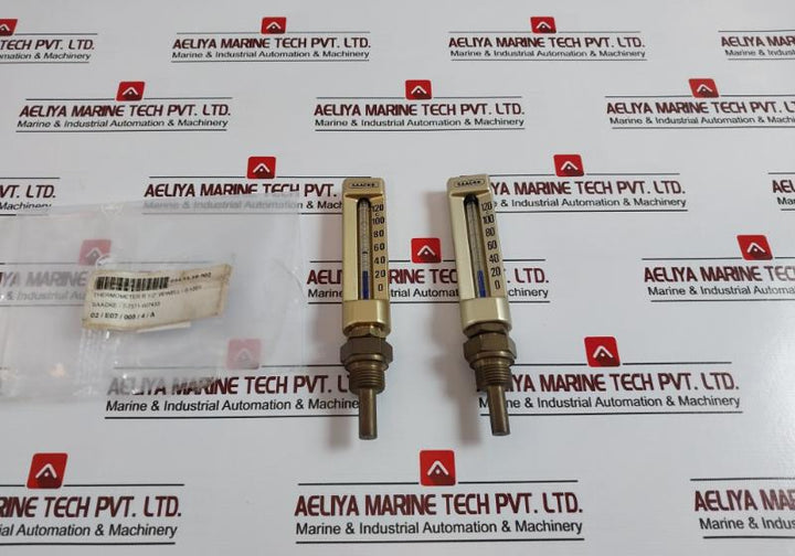Saacke 0-120°C Thermometer R1/2” W/Well