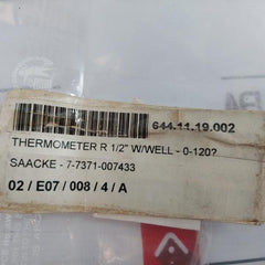Saacke 0-120°C Thermometer R1/2” W/Well