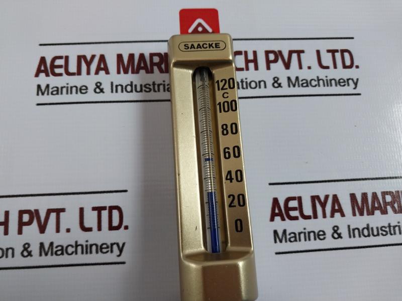 Saacke 0-120°C Thermometer R1/2” W/Well