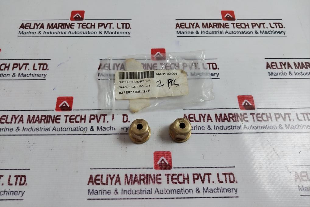 Lot of 2X Saacke 050003 Nut For Rotary Cup
