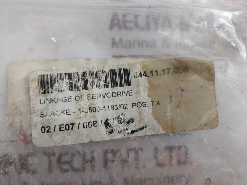 Saacke 1-3500-1183/02 Linkage of Servo Drive 644.11.17.008