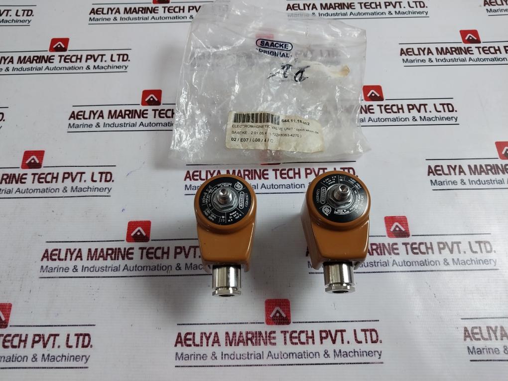 Saacke 122K8321 Solenoid Electromagnetic Valve Unit