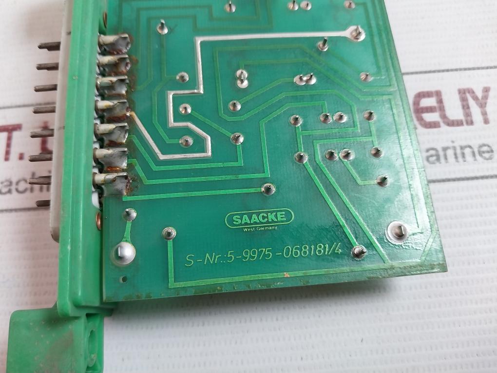 Saacke 5-9975-068181/4 Printed Circuit Board 110 Gm