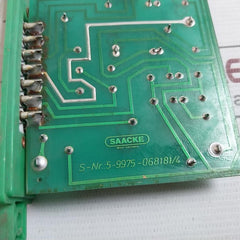 Saacke 5-9975-068181/4 Printed Circuit Board 110 Gm