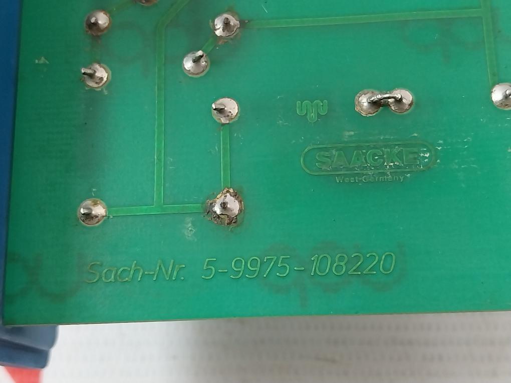 Saacke 5-9975-108220 Automatic Oil Firing Sequence Control System