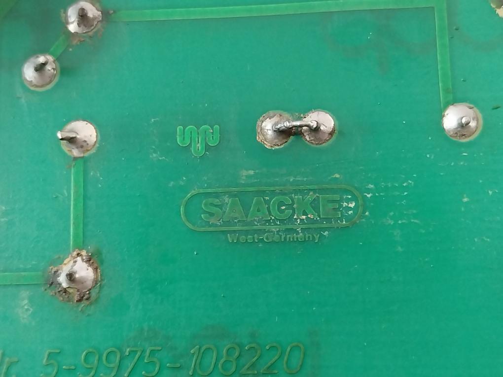 Saacke 5-9975-108220 Automatic Oil Firing Sequence Control System