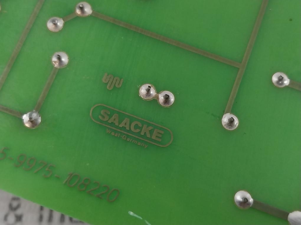 Saacke 5-9975-108220 Printed Circuit Board