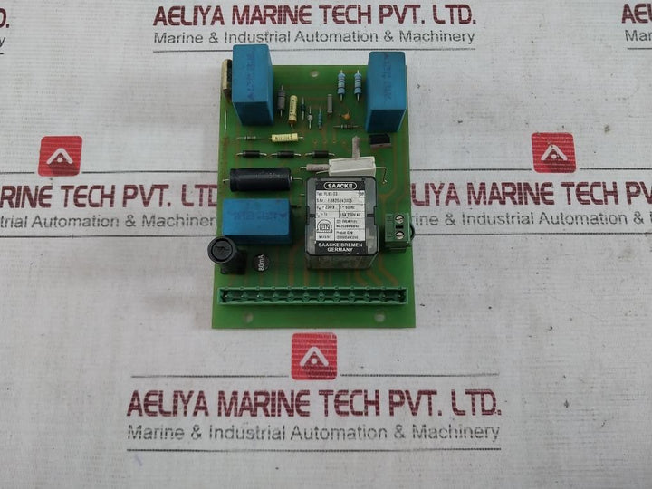 Saacke 5-9975-142841 Flame And Detector Sensor Pcb Card 5F010/97