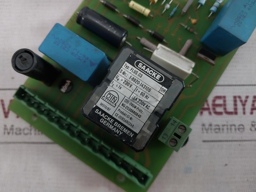 Saacke 5-9975-142841 Flame And Detector Sensor Pcb Card 5F010/97