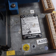 Saacke Bac 2000 Burner Control Unit T 10 230V 50/60Hz 5A