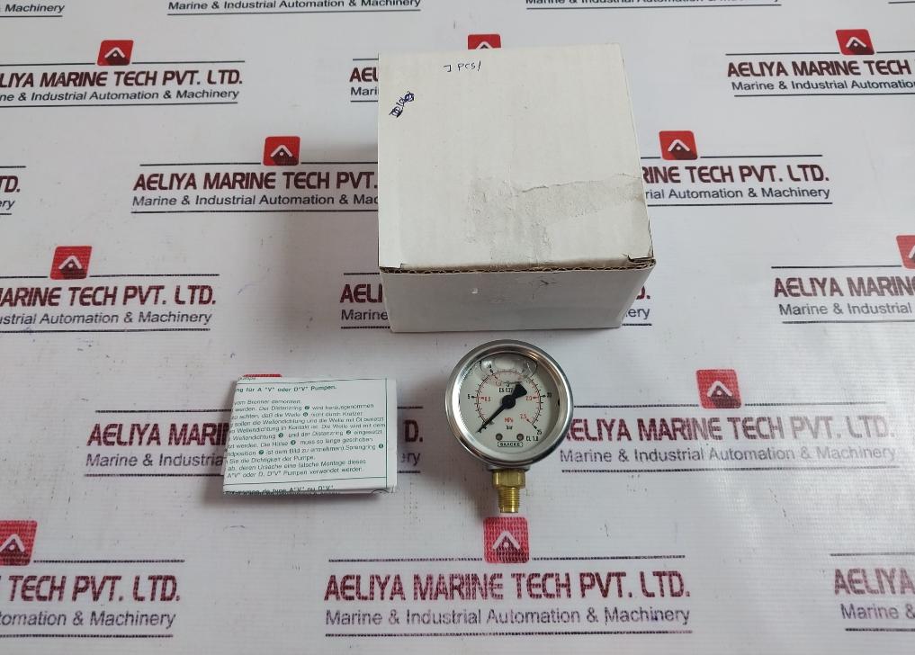 Saacke En837-1 Pressure Gauge 4131358030 0-25 Bar/0-2.5 Mpa