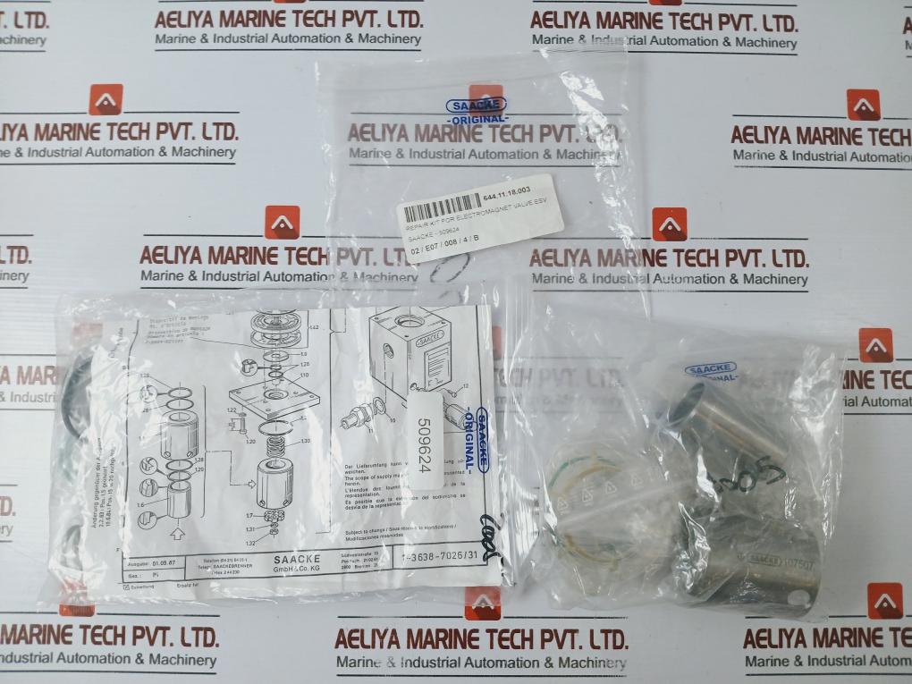 Saacke Esv 12/16/25 Repair Kit For Electromagnetic Valve