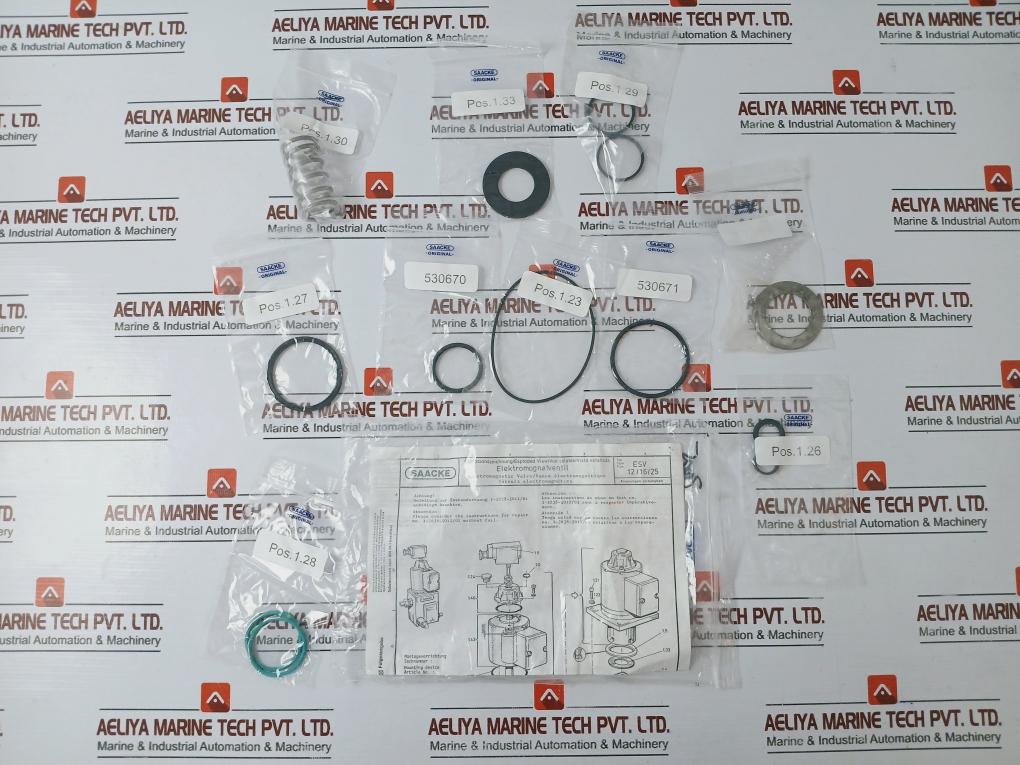 Saacke Esv 12/16/25 Repair Kit For Electromagnetic Valve