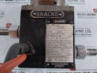 Saacke Esv 12 Electromagnet Valve, 6441118020, 230V, 5 Bar, Ip65
