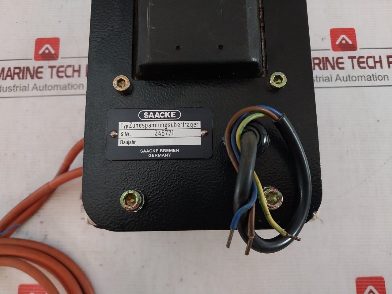 Saacke Ignition Voltage Transformer With Cable 180 Fzlsi 1 0